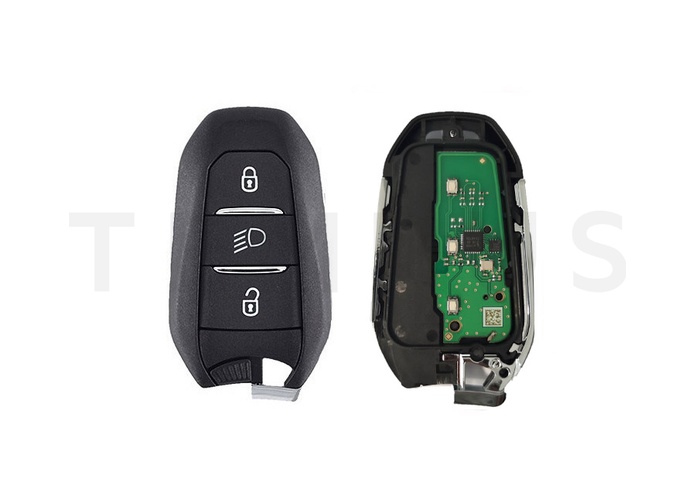 OSTALI EL PEUGEOT 17 A - Peugeot AES handsfree smart daljinac 3 tastera - FAR, aftermarket, A3M15 A3M05 A3M65, Hitag AES 433MHz CIT-1 / VA2