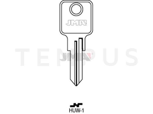 HUW-1 Cilindričan ključ (Silca HW4 / Errebi UW4R)