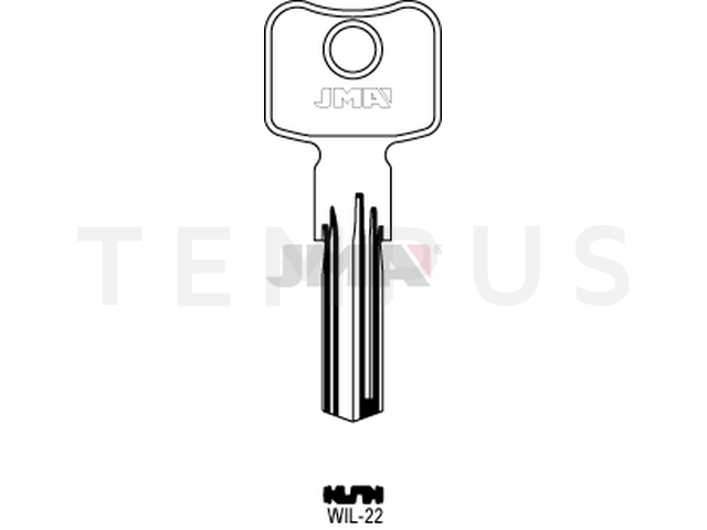 WIL-22 Specijalan ključ (Silca WK95, WK70 / Errebi WI100) 14081
