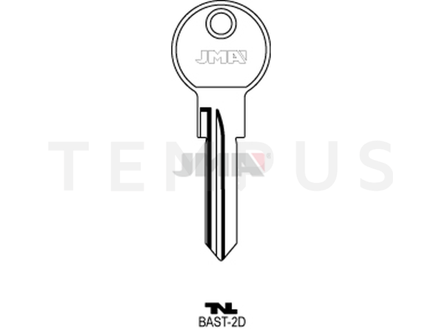 BAST-2D Cilindričan ključ (Silca BAS2R / Errebi BAT2R) 14859