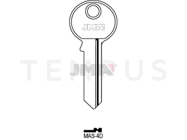 MAS-4D Cilindričan ključ (Silca MS19 / Errebi M14) 13422