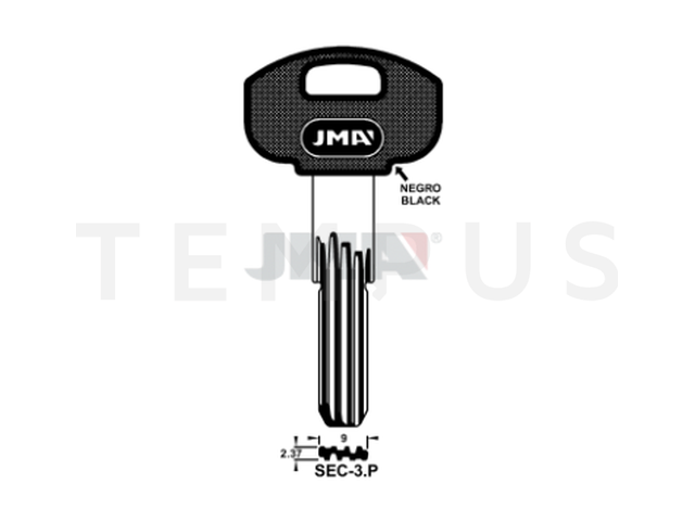 SEC-3.P kl.sec11p Specijalan ključ (Silca SCM3RP / Errebi SEM8P) 13669