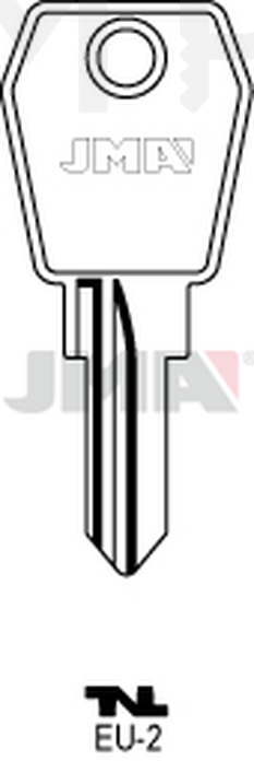 JMA EU-2 Cilindričan ključ (Silca EU5R / Errebi EL3R)