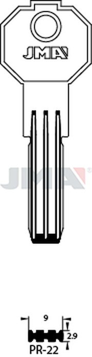 JMA PR-22 Specijalan ključ (Silca PF20 / Errebi P15)