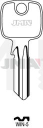 JMA WIN-5 Cilindričan ključ (Silca TO30R, TO114RX / Errebi TK5S,TK7R)