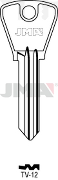 JMA TV-12 Cilindričan ključ (Silca TR1 / Errebi TO1)