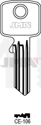 JMA CE-106 Cilindričan ključ (Silca CE25R)