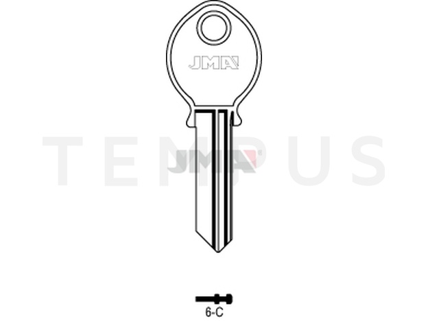 6-C Cilindričan ključ (Silca VAR5  / Errebi X5 )