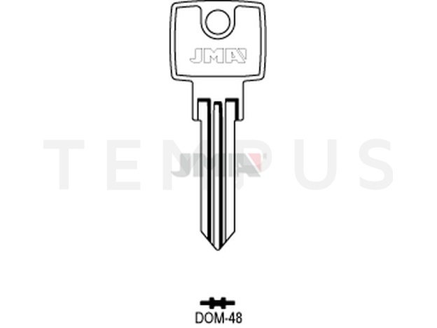 DOM-48 Cilindričan ključ (Silca DM27 / Errebi DM33)