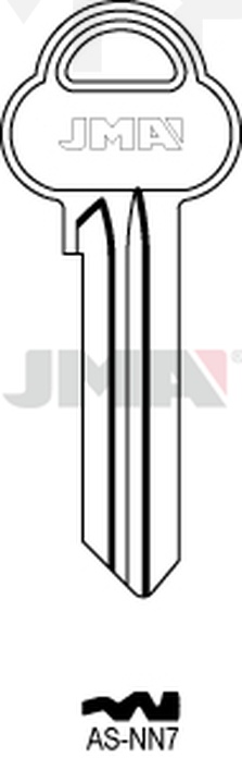 JMA AS-NN7 Cilindričan ključ (Silca ASS45 / Errebi AA41)
