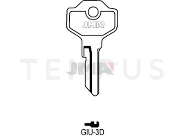 GIU-3D Cilindričan ključ (Silca GS13 / Errebi GU8) 13122