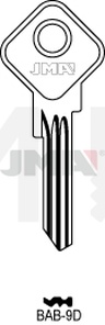 JMA BAB-9D Cilindričan ključ (Silca  BAB1/ Errebi BAB1)
