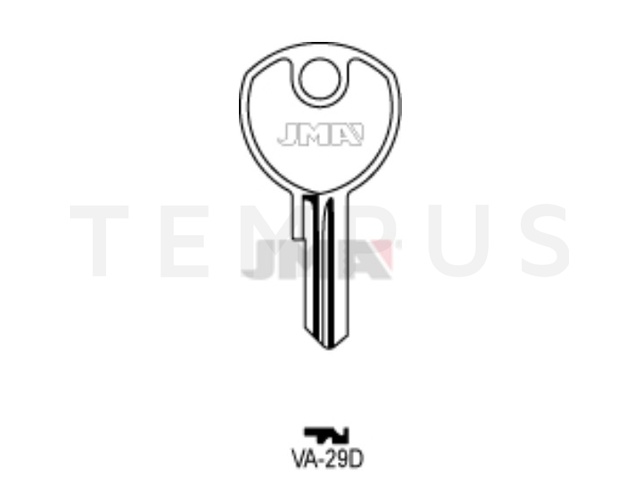VA-29D Cilindričan ključ (Silca VAC60R / Errebi VC78) 20304