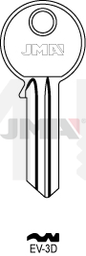 JMA EV-3D Cilindričan ključ (Silca EV4 / Errebi EV5D1)
