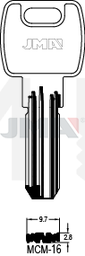 JMA MCM-16E8 Specijalan ključ (Silca MC15R / Errebi MD17)