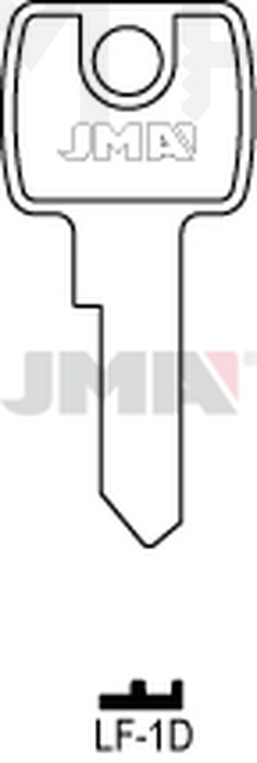 JMA LF-1D Cilindričan ključ (Silca LF6 / Errebi LF11, LF14)