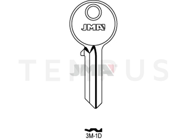 3M-1D Cilindričan ključ (Silca TRM2 / Errebi TRM1)