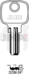 JMA DOM-34 Specijalan ključ (Silca DM58 / Errebi DM77)