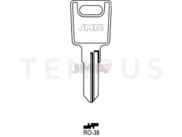 RO-38 Cilindričan ključ (Silca RO67 / Errebi R33) 13642