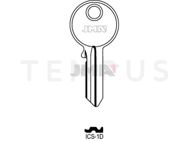 ICS-1D Cilindričan ključ (Silca ICS2 / Errebi ICS4D) 13227