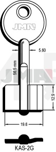 JMA KAS-2G Kasa ključ (Silca 5KY2 / Errebi 1KA6)