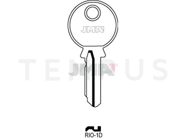 RIO-1D Cilindričan ključ (Silca RIC1 / Errebi RI4D) 15326
