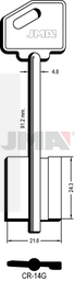 JMA CR-14G Kasa ključ (Silca RLC, 5R14 / Errebi 2CR7)