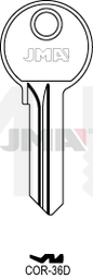 JMA COR-36D Cilindričan ključ (Silca CB17/ Errebi CO11)