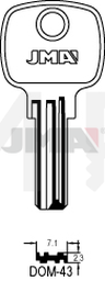 JMA DOM-43 Specijalan ključ (Silca DM138 / Errebi DM83L)