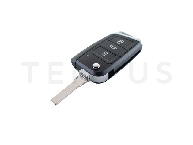 EL VW 01 A - VAG MQB daljinac 3 tastera (za vozila bez keyless sistema), aftermarket, ID48 MQB 433MHz 21564