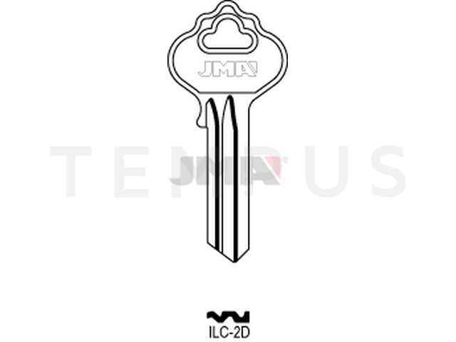 ILC-2D Cilindričan ključ (Silca ILC2 / Errebi ILC2) 13235