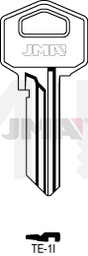 JMA TE-1I Cilindričan ključ (Silca TE1 / Errebi TS6R)