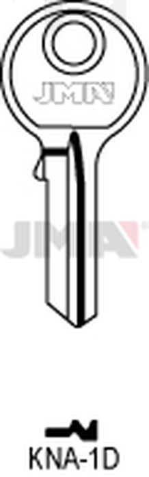 JMA KNA-1D Cilindričan ključ (Silca KNA2 / Errebi KNA2)