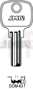 JMA DOM-43 Specijalan ključ (Silca DM138 / Errebi DM83L)