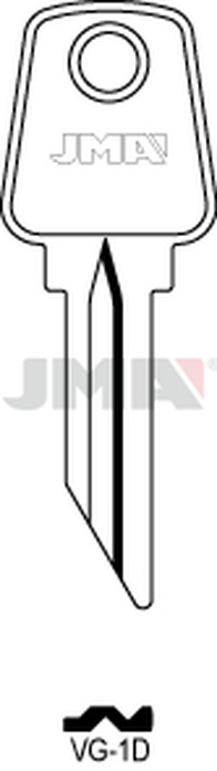 JMA VG-1D Cilindričan ključ (Silca VLG1 / Errebi VLG1D)