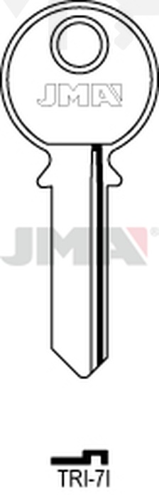 JMA TRI-7I Cilindričan ključ (Silca TL1R / Errebi TR1)