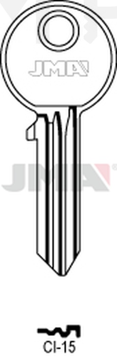 JMA CI-15 Cilindričan ključ (Silca CS38R / Errebi C16R)