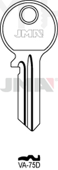 JMA VA-75D Cilindričan ključ (Silca VAC151 / Errebi VC88)