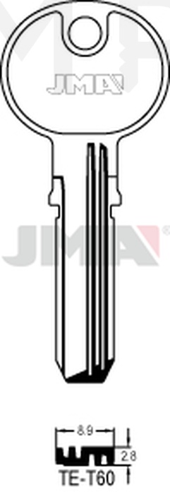 JMA TE-T60 Specijalan ključ (Silca TE7 / Errebi TS14)