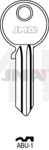 JMA ABU-1 Cilindričan ključ (Silca AB8R / Errebi AU6R )