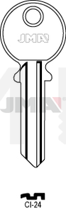 JMA CI-24 Cilindričan ključ (Silca CS501 / Errebi CG6S)