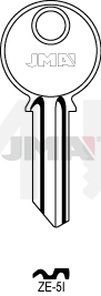 JMA ZE-5I Cilindričan ključ (Silca ZE1R / Errebi ZE5S)