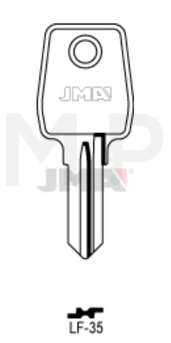 JMA LF-35 Cilindričan ključ (Silca LF37 / Errebi LF42)