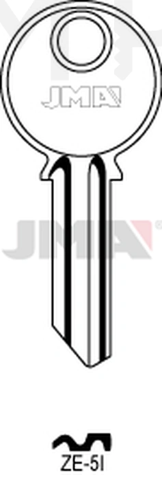 JMA ZE-5I Cilindričan ključ (Silca ZE1R / Errebi ZE5S)