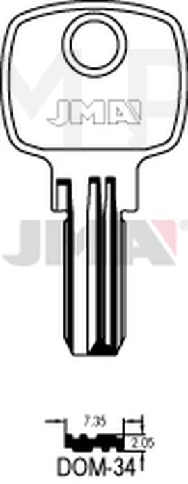 JMA DOM-34 Specijalan ključ (Silca DM58 / Errebi DM77)