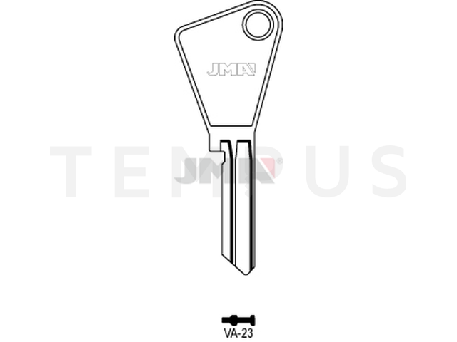 VA-23 Cilindričan ključ (Silca VAC63 / Errebi VC35) 14031