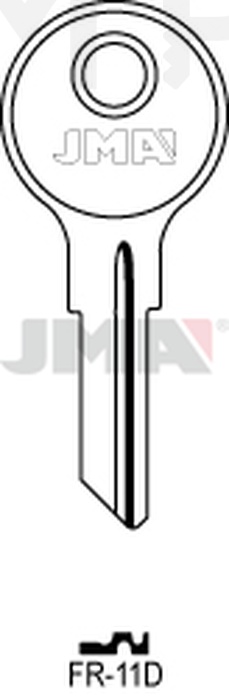 JMA FR-11D Cilindričan ključ (Silca CH18, FRT1 / Errebi FRT6R)