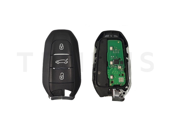 OSTALI EL PEUGEOT 13 A - Peugeot AES handsfree smart daljinac 3 tastera - GEPEK, aftermarket, A3M15 A3M05 A3M65, Hitag AES 433MHz CIT-1 / VA2