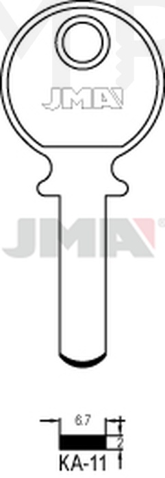 JMA KA-11 Specijalan ključ (Silca KA4 / Errebi KB3N)