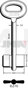 JMA ELZ-7G Kasa ključ (Silca 7308E / Errebi 2EZ3)